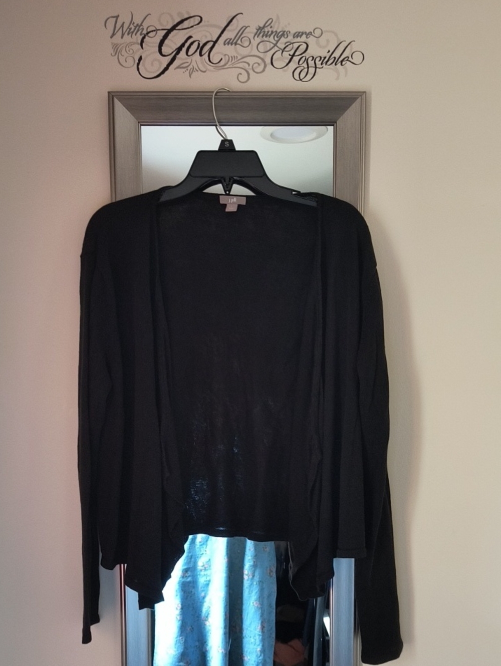 J. Jill Black Open-Front Women's Cardigan